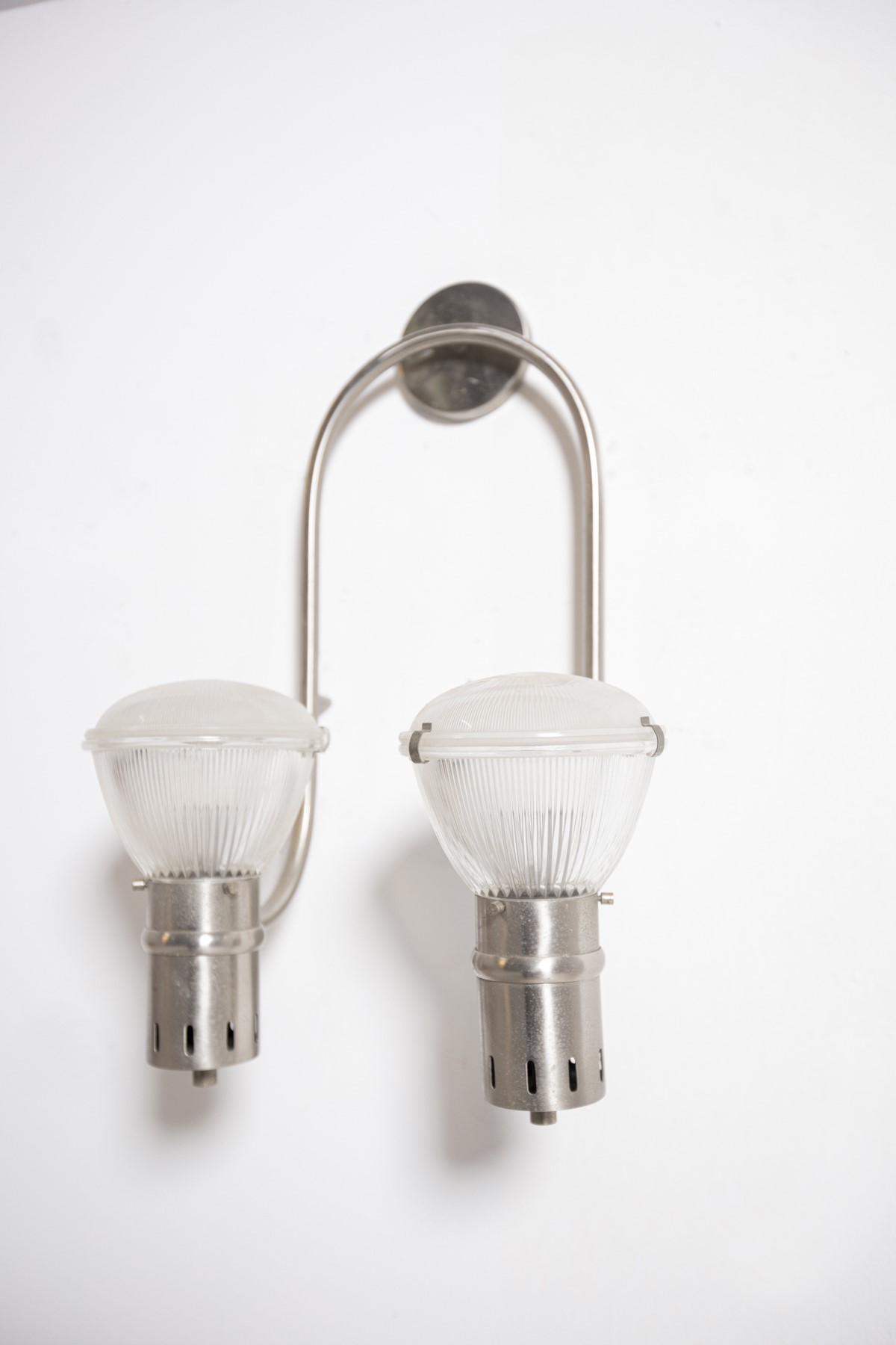 Lampada da Parete in Ottone Nichelato di Sergio Mazza