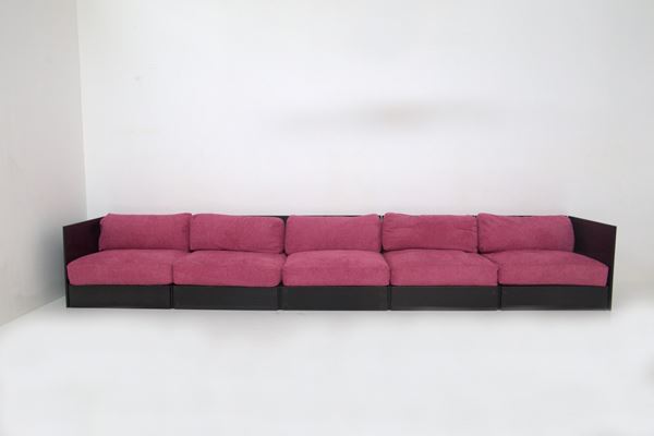ROLF  HEIDE - Rolf Heide Vintage Sofa for ICF in Pink Bouclé