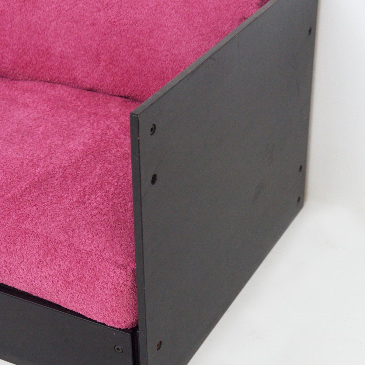 Divano Vintage Rolf Heide per Icf in Bouclé Rosa