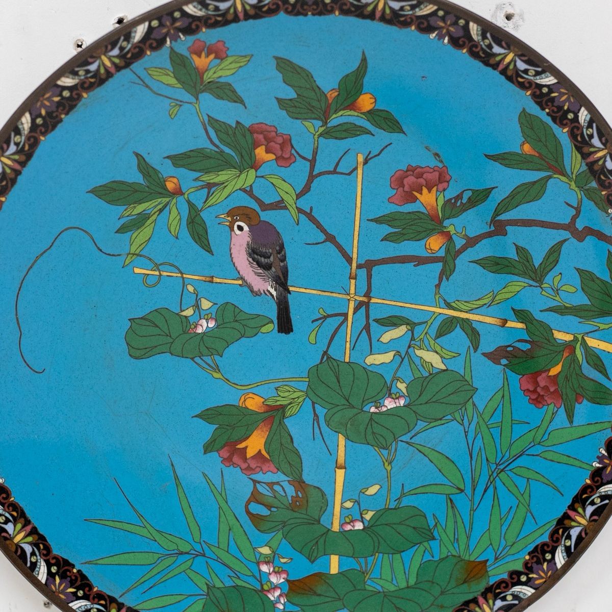 Antico Piatto da Parete Decorativo Giapponese