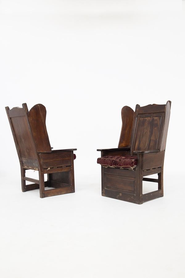 Manifattura Italiana - Armchairs in Wood 