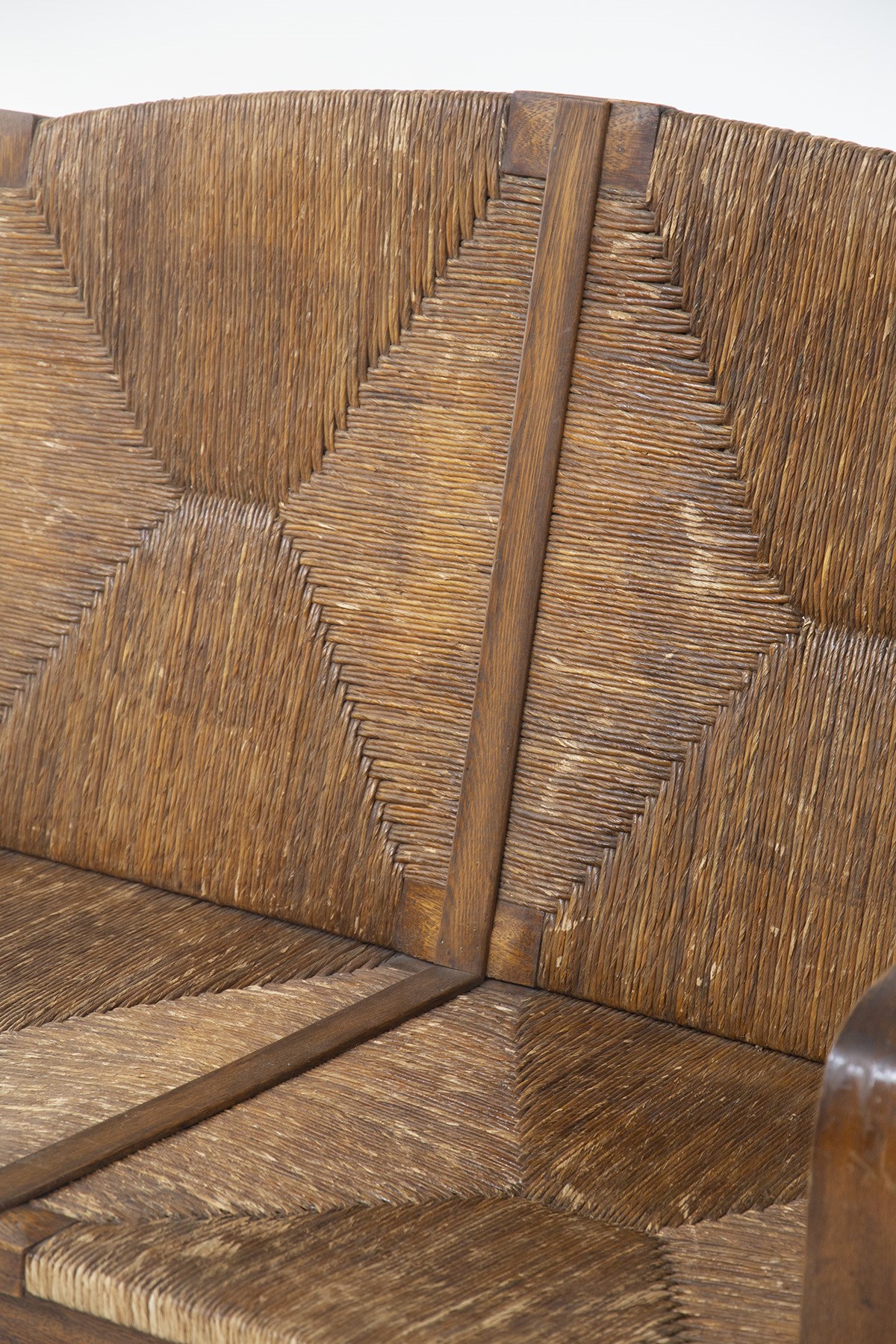Divano Brasiliano Vintage in Rattan