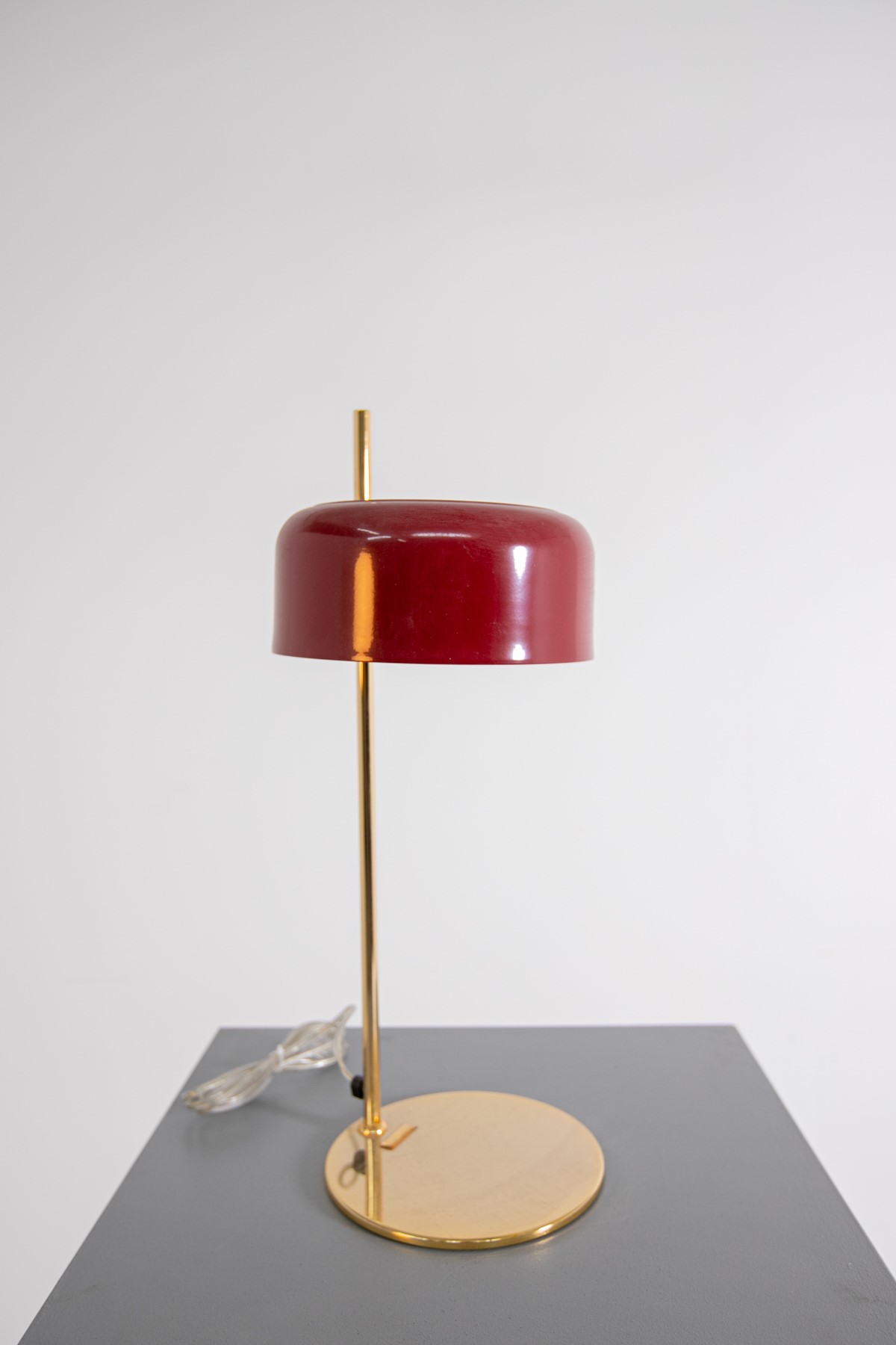 Lampada da Tavolo in Ottone e Alluminio