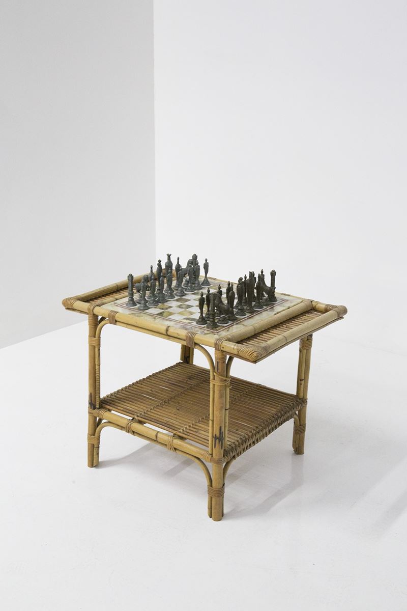 Tavolino Italiano da Gioco Scacchi