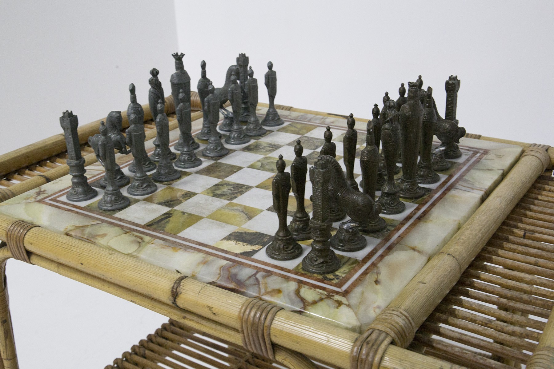 Tavolino Italiano da Gioco Scacchi