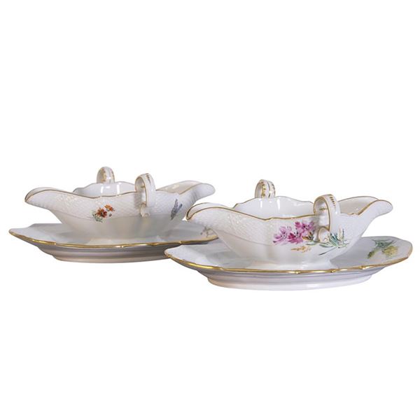 Pair of Meissen Legume Dishes from the Marcolini Period
