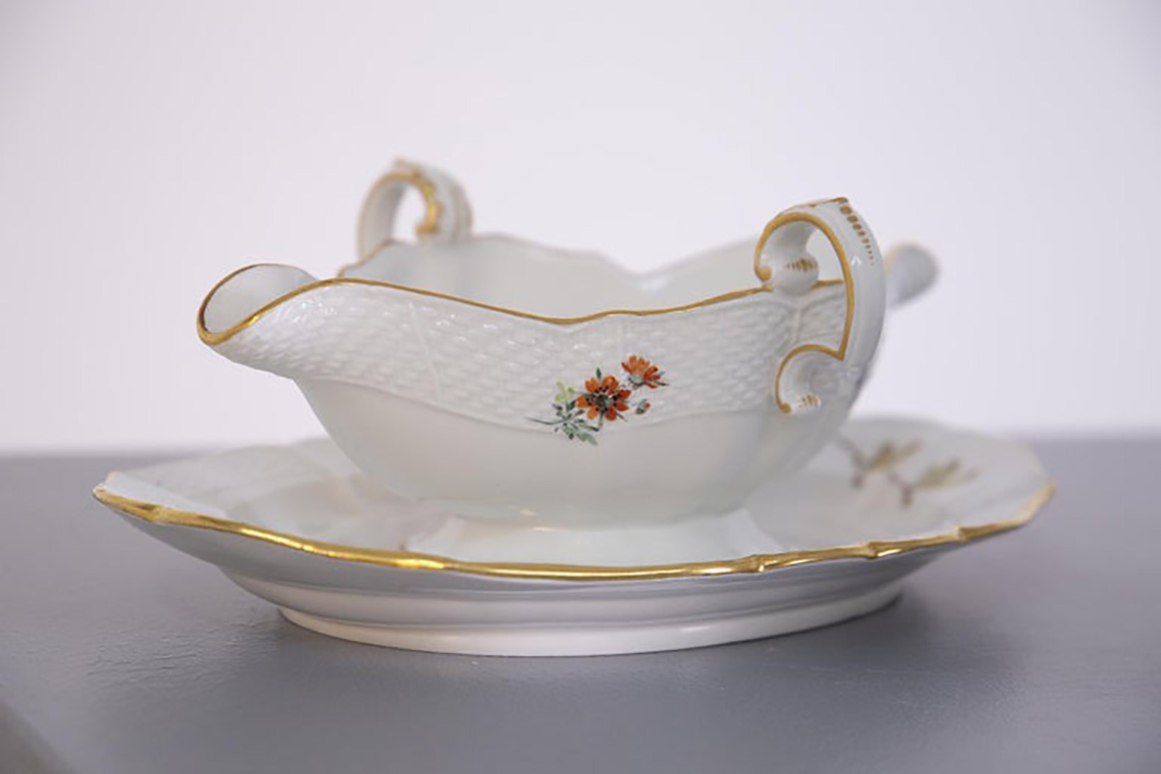 Coppia di Piatti Legumi Meissen del Periodo Marcolini