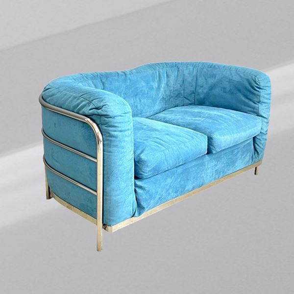 Jonathan De Pas,Paolo Lomazzi,Donato D'Urbino - Two-seater Onda sofa by Zanotta