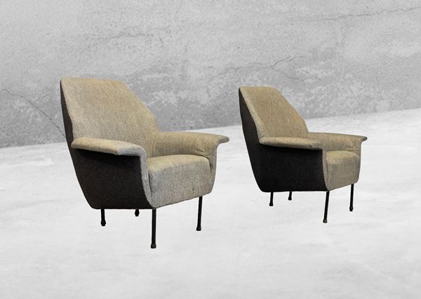 Manifattura Italiana - Pair of Italian armchairs