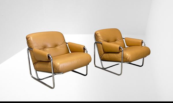 Guido Faleschini - Guido Faleschini Pair Armchairs