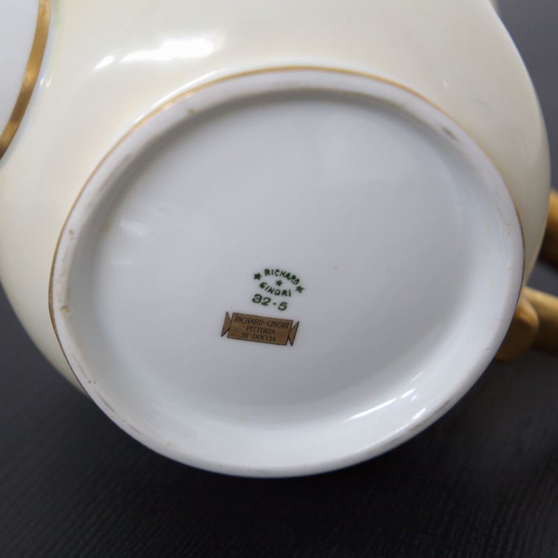 Set da Tè in Ceramica Attr. Gio Ponti per Richard Ginori
