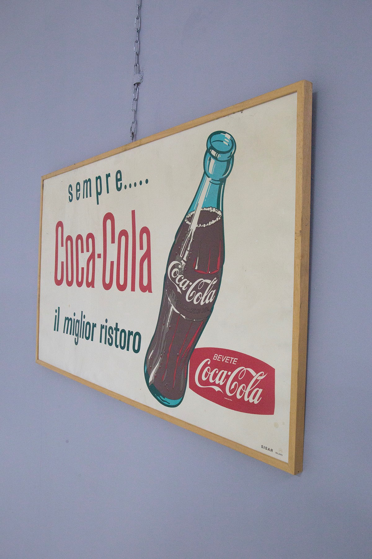 Poster D'epoca con Scritta Coca Cola