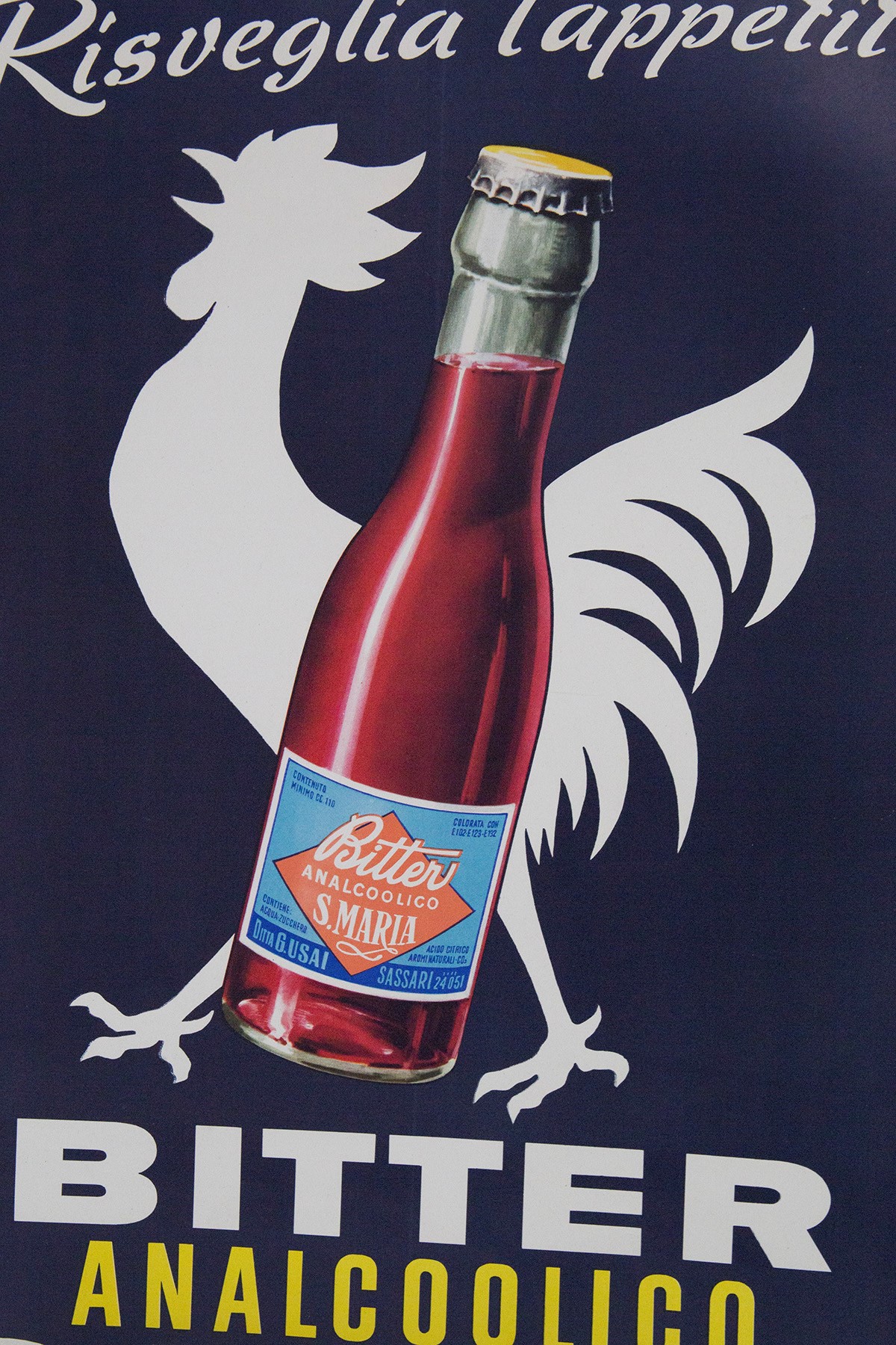 Poster Pubblicitario D'epoca di Azienda Italiana