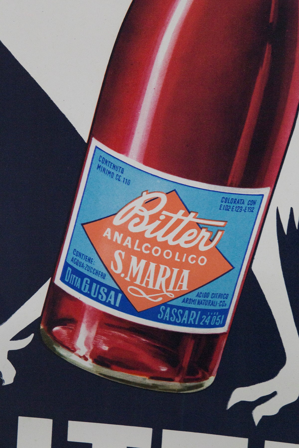 Poster Pubblicitario D'epoca di Azienda Italiana