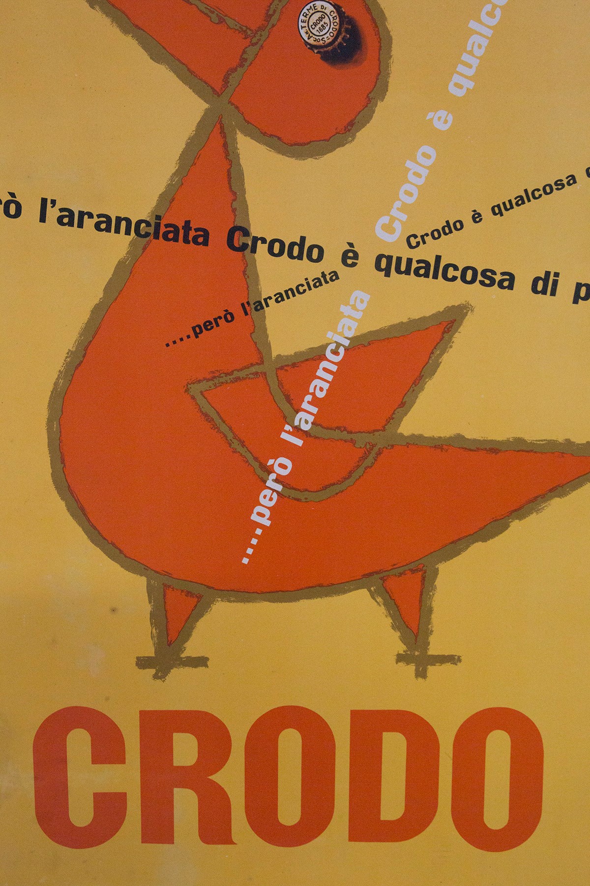 Poster D'epoca di E. Carboni per Crodo