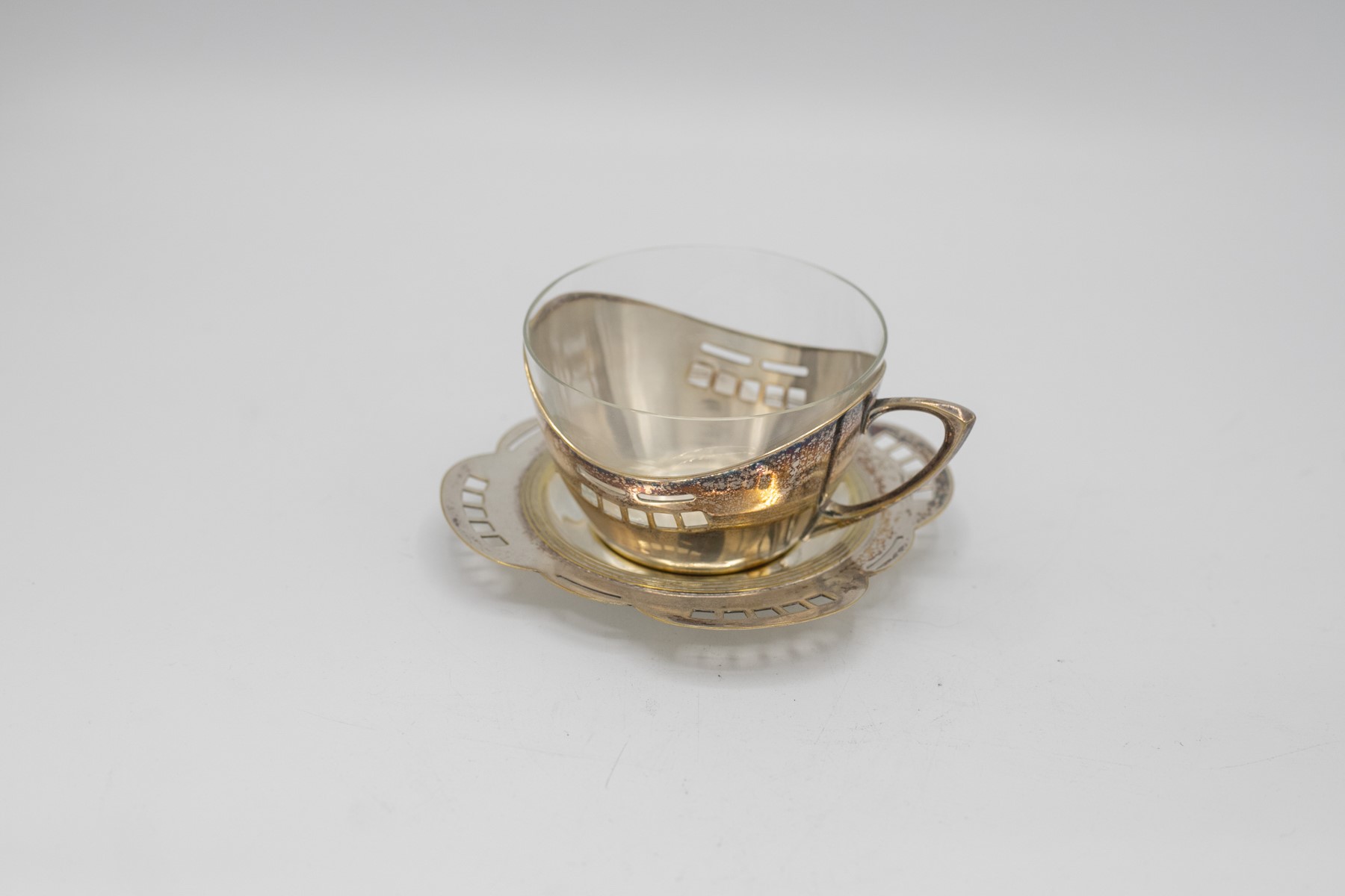 Set da Tè Austriaco Viennese Attr. Josef Hoffmann per Dall’azienda Argentor-werke Rust & Hetzel