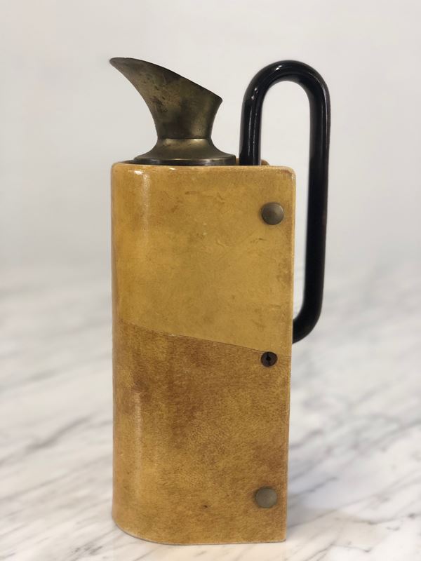 Aldo Tura - Parchment and brass pitcher by Aldo Tura