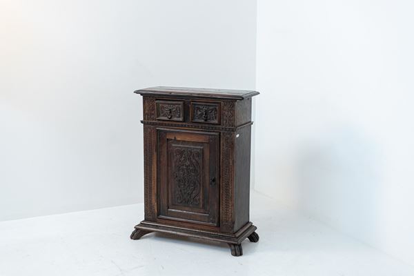 Antique Tuscan Walnut Cabinet with Inlays