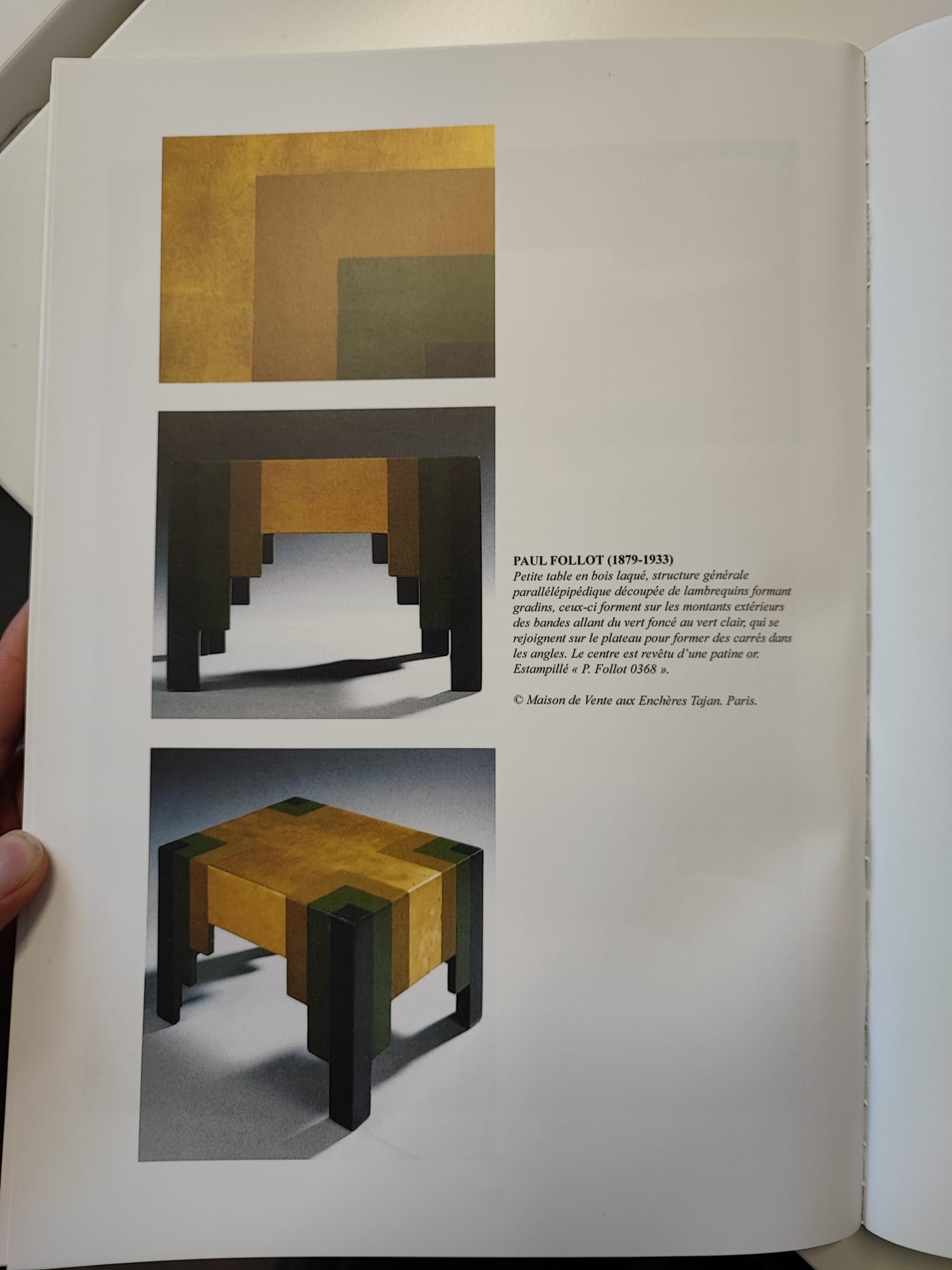 Tavolino D'occasione in Legno Giapponese di Paul Follot