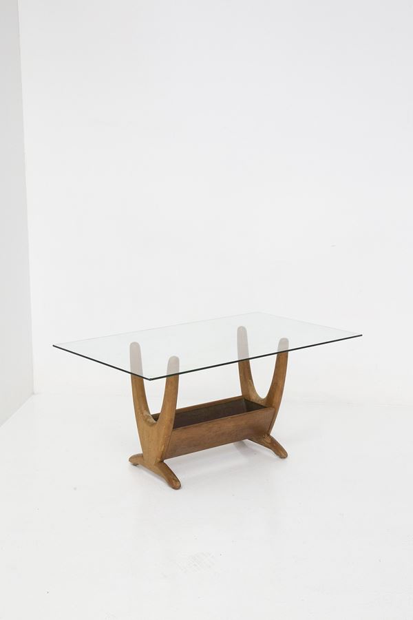 Adrian Pearsall - Wood and glass coffee table by Adrian Pearsall