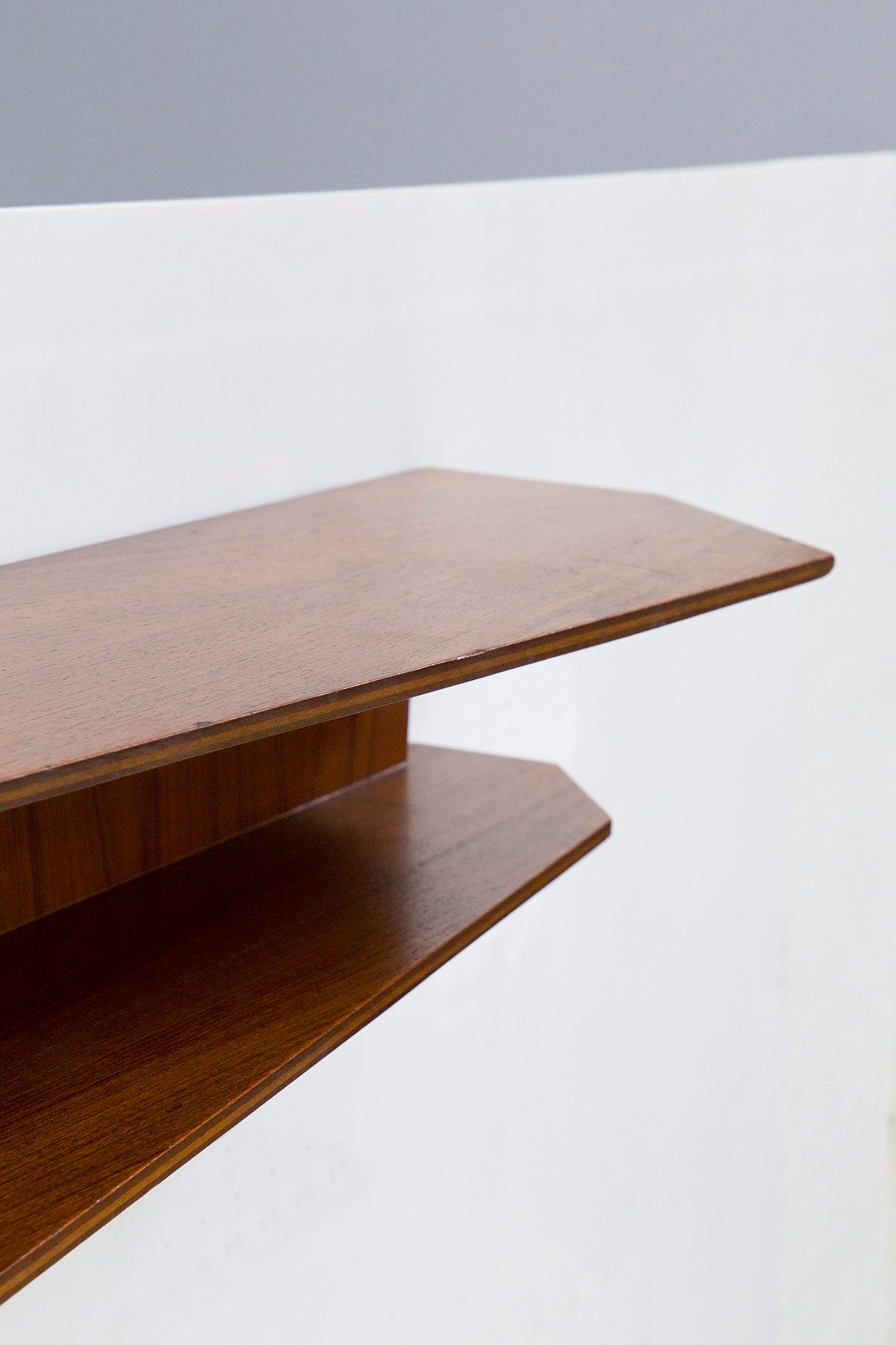 Consolle Sospesa in Legno Pregiato Attr. Giò Ponti