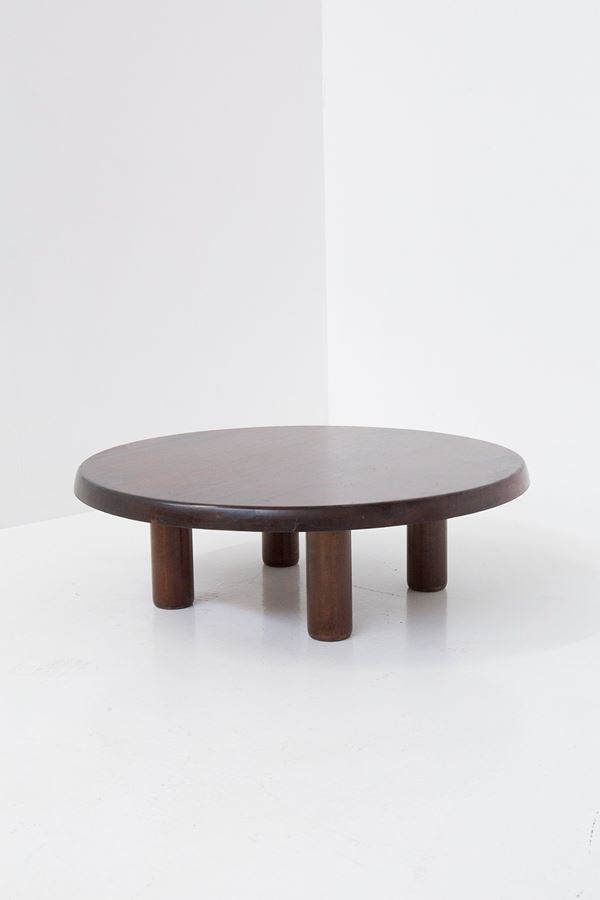 Charlotte Perriand - Charlotte Perriand side table in walnut wood