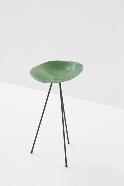 Sgabello Verde per Seta