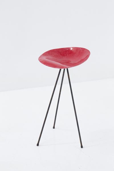 Sgabello Rosso Jean Raymond Picard