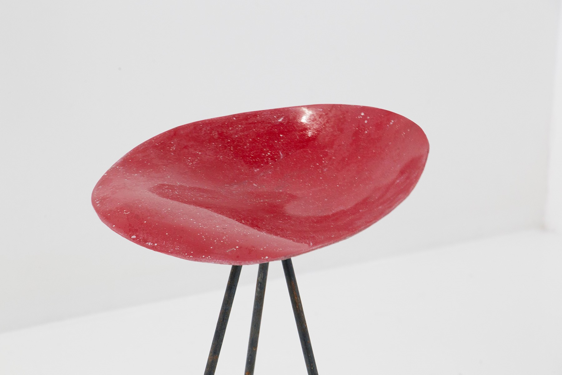 Sgabello Rosso Jean Raymond Picard