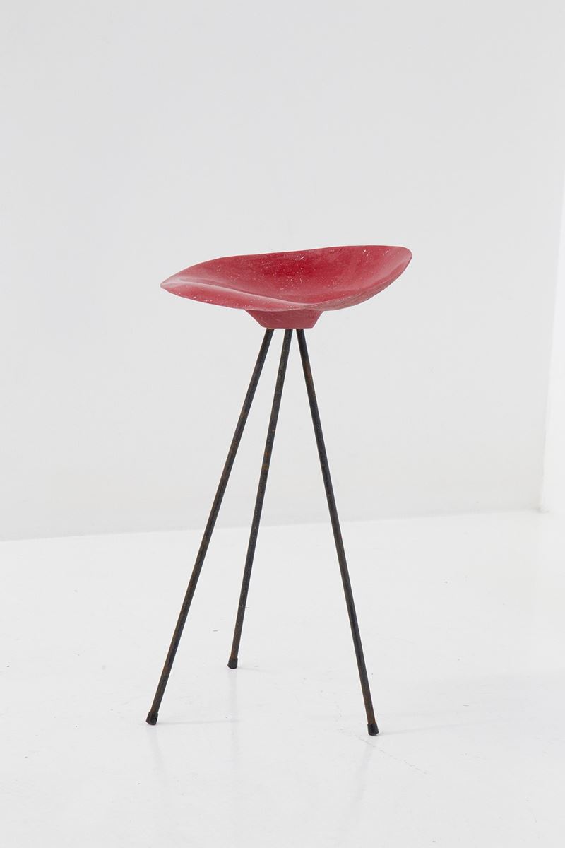 Sgabello Rosso Jean Raymond Picard