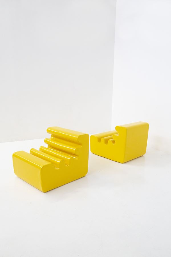 Beckmann Liisi - Pair of Karelia armchairs by Liisi Beckmann for Zanotta