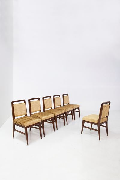 Set di Sei Sedie Attr. a Edward Wormley