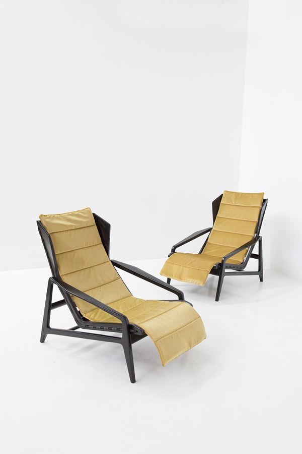 Gio Ponti - Pair of armchairs Gio Ponti for Cassina Mod. 811