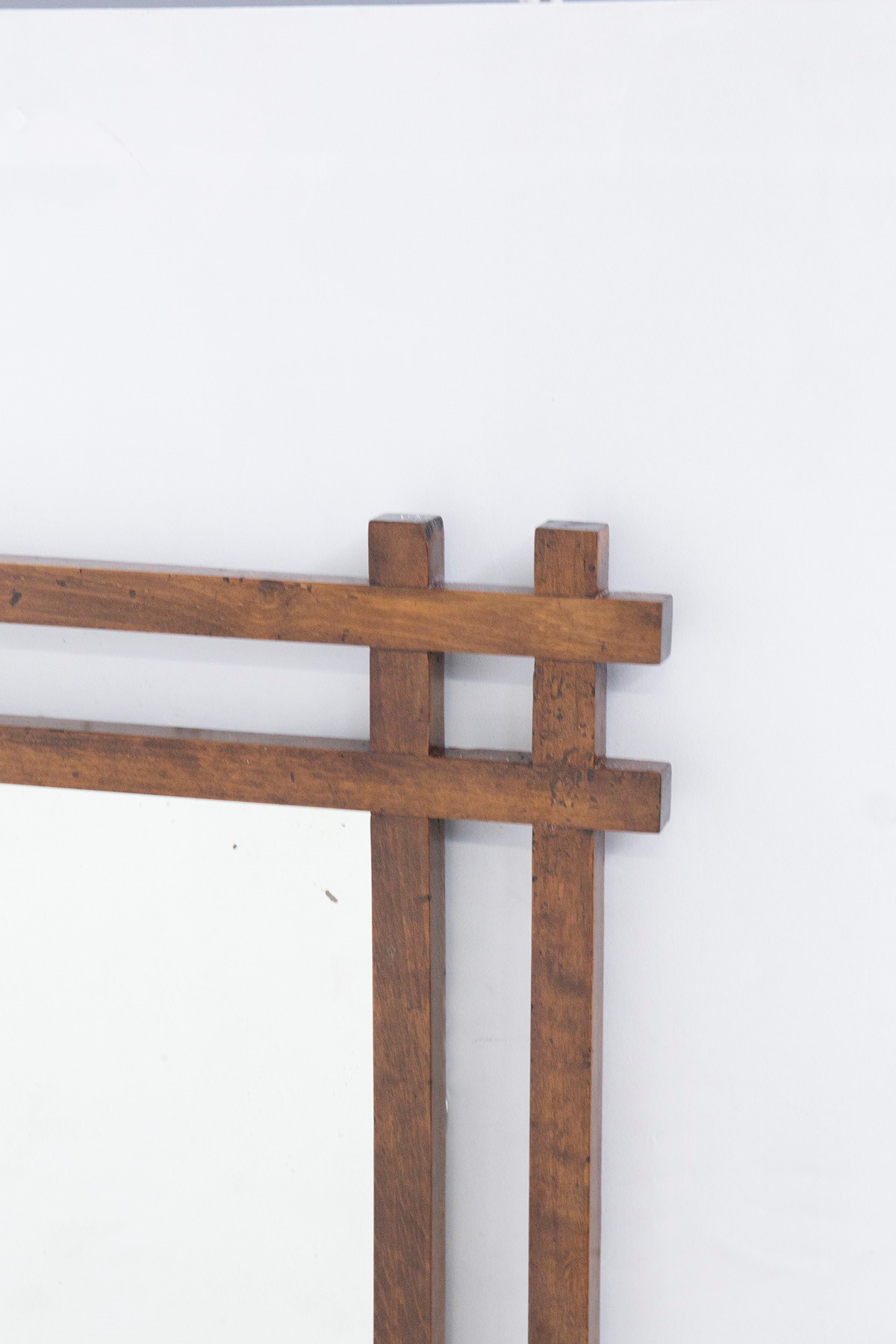 Specchio in Legno Attribuito Ad Ettore Sottsass