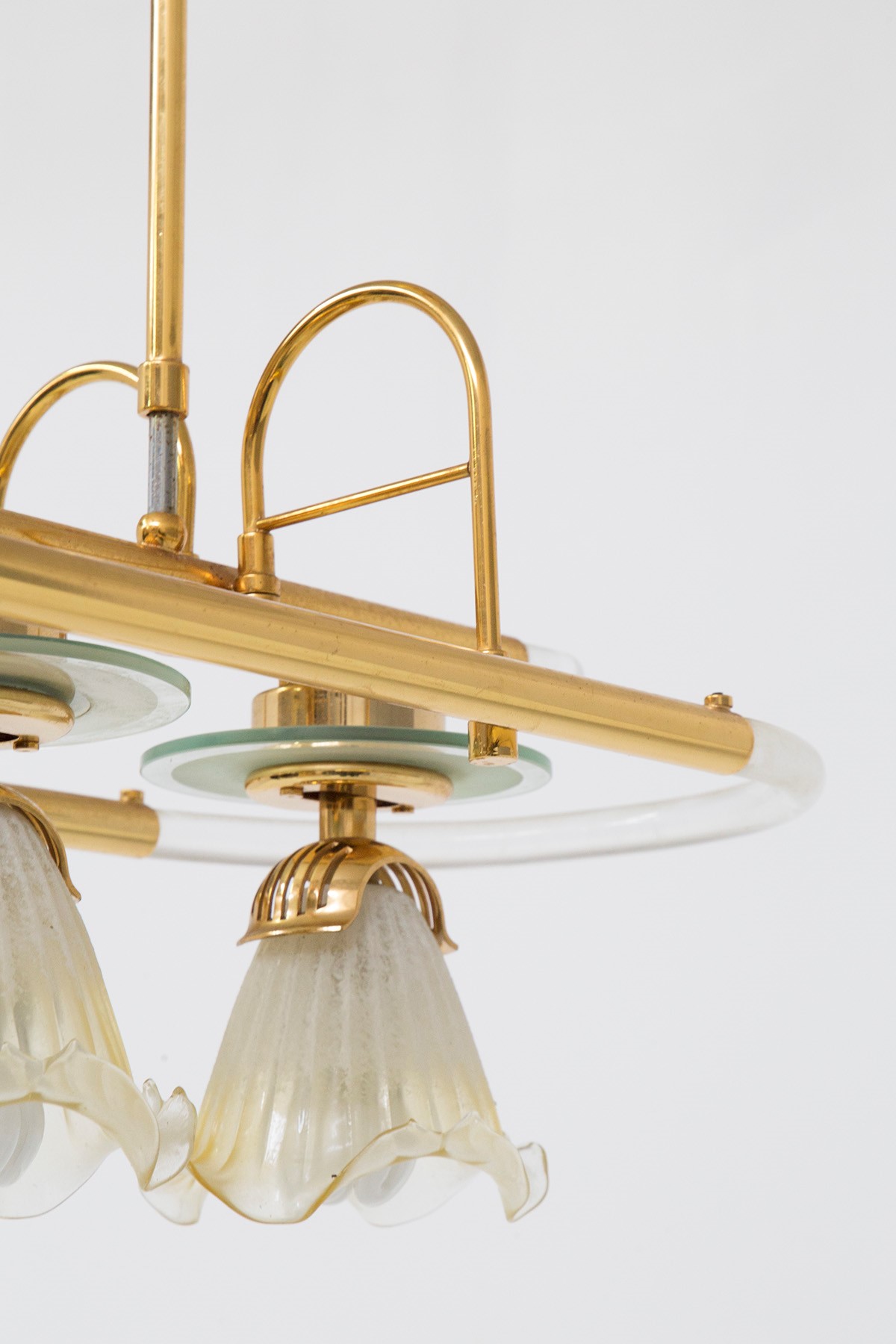 Lampadario Italiano in Ottone