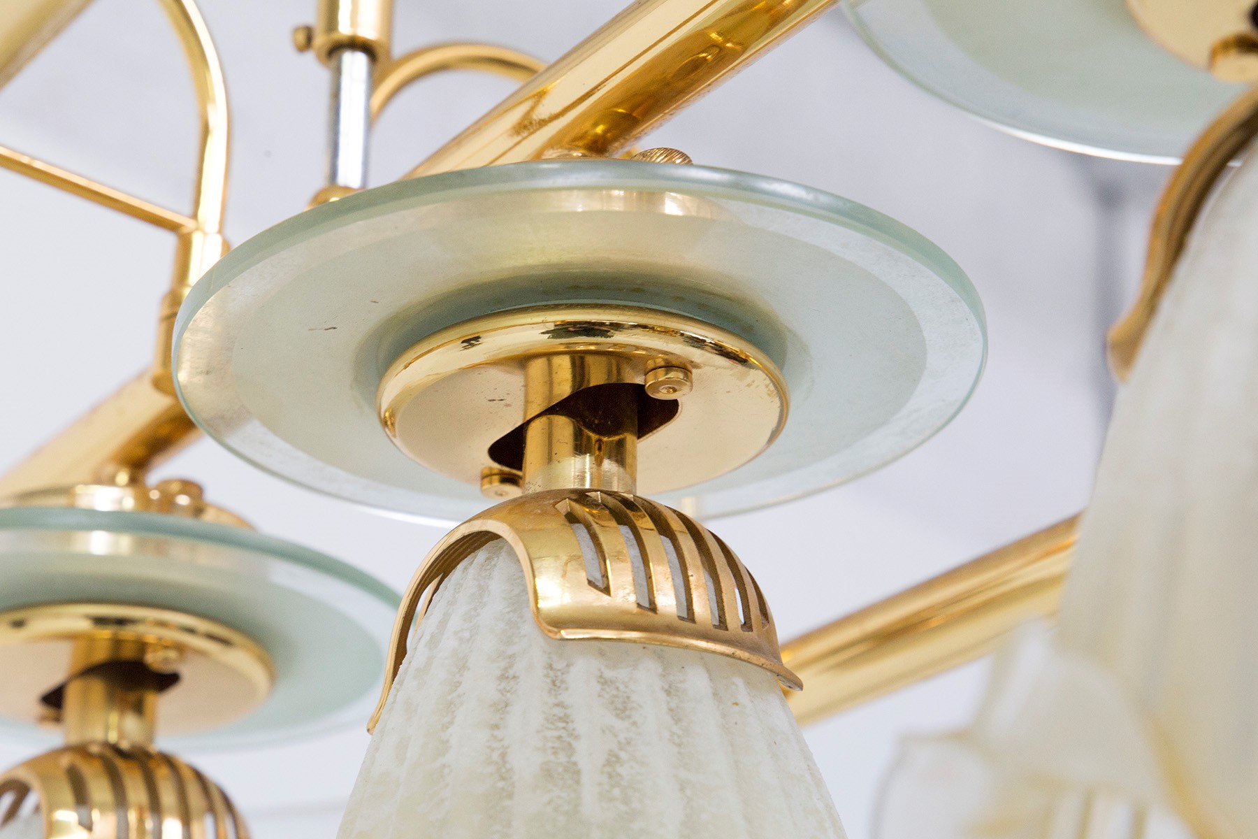 Lampadario Italiano in Ottone