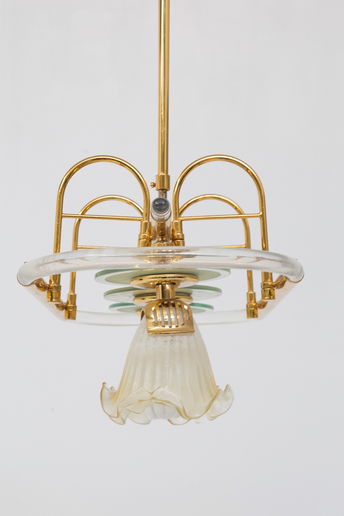 Lampadario Italiano in Ottone