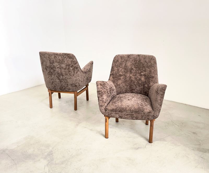 (attr.) Coppia di Poltrone Vintage Cassina