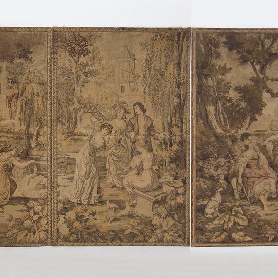 French Aubusson-style tapestry of Jacquar manufacture.