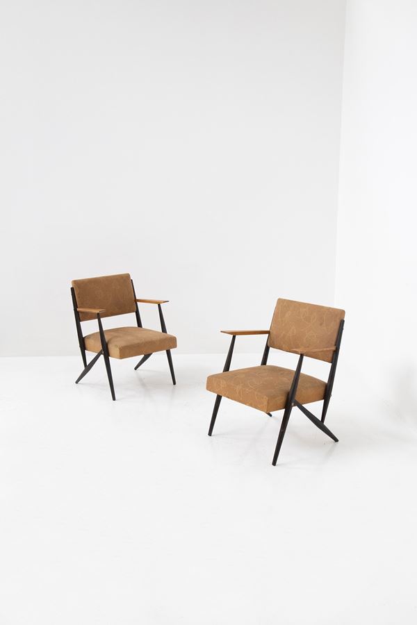 Ilmari Tapiovaara - Pair of armchairs attributed to Ilmari Tapiovaara 