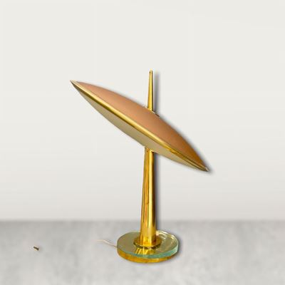 Max Ingrand For Fontana Arte Rare Disco Volante Mod. 1538 Table Lamp