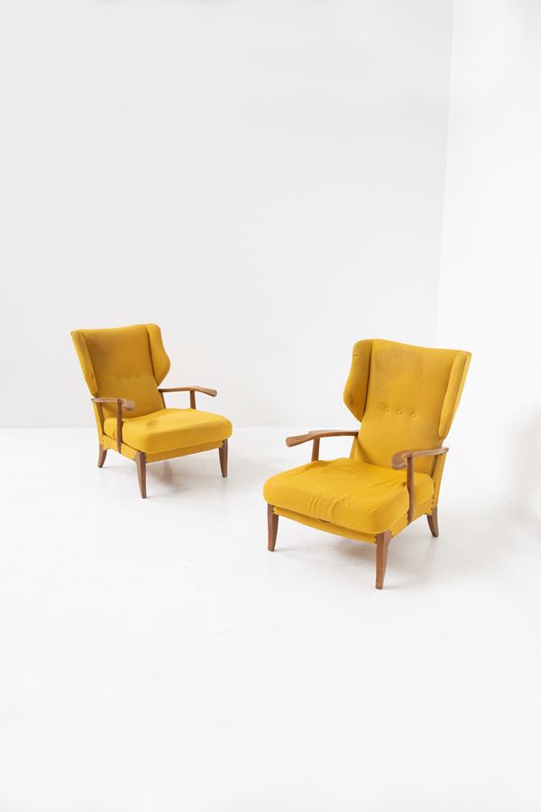 Paolo Buffa - Pair of recliners attr. to P. Buffa