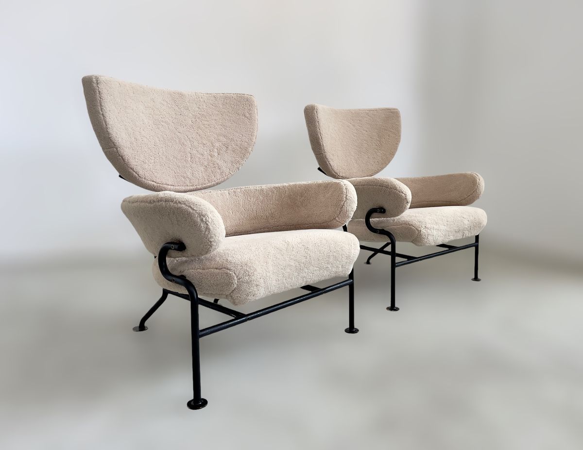 Model Pl19 Lounge Chairs By Franco Albini For Poggi, 1950s, Set Of 2