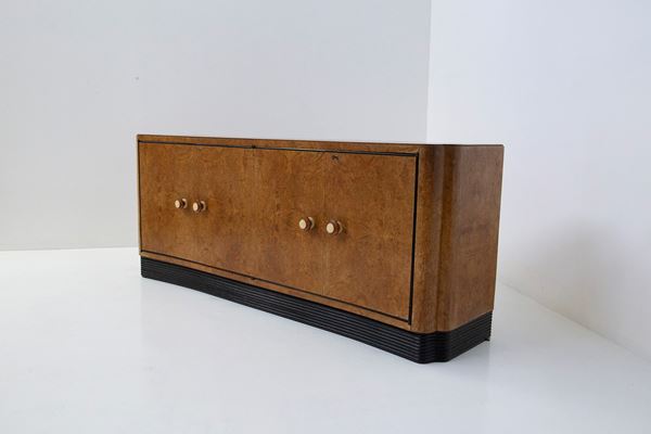Osvaldo Borsani - Sideboard in briar and wood attr. to Osvaldo Borsani 