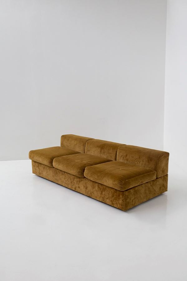Tito Agnoli - Suede sofa bed by Tito Agnoli for Cinova
