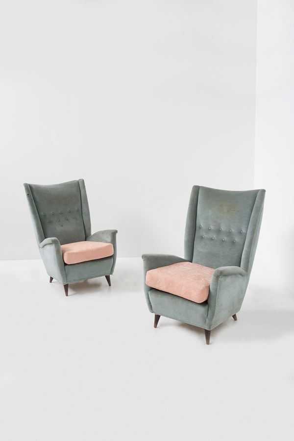 Gio Ponti - Pair of armchairs attr. Giò Ponti
