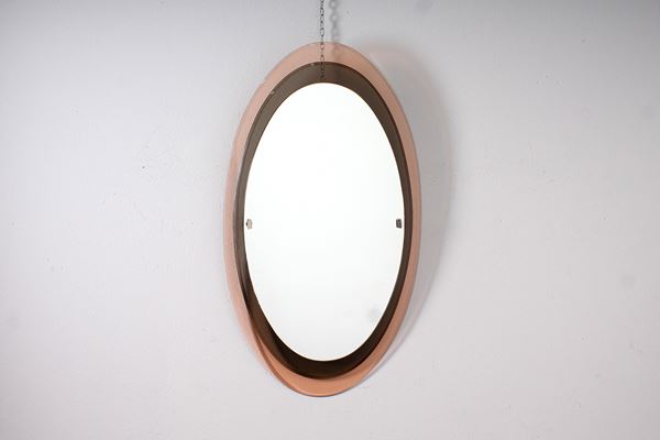 Max Ingrand - Oval mirror model "2046" by Max Ingrand for Fontana Arte.