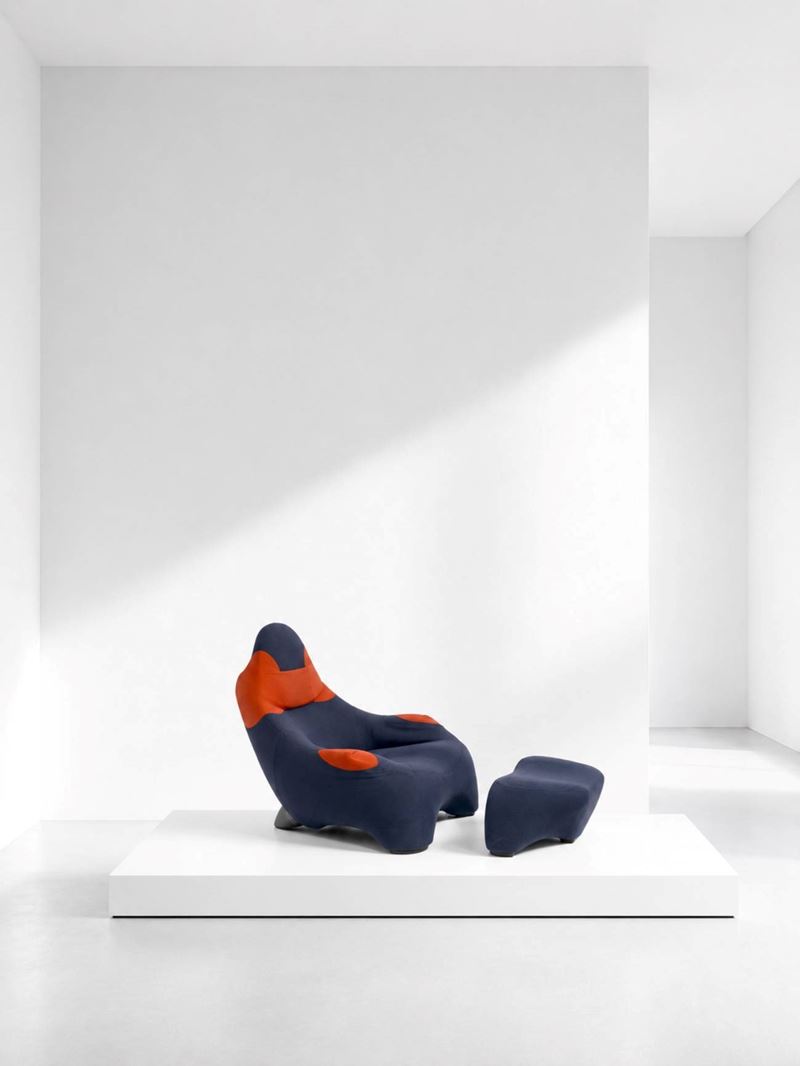 Marc Sadler - Poltrona Hal con poggiapiedi per Cassina, 1997