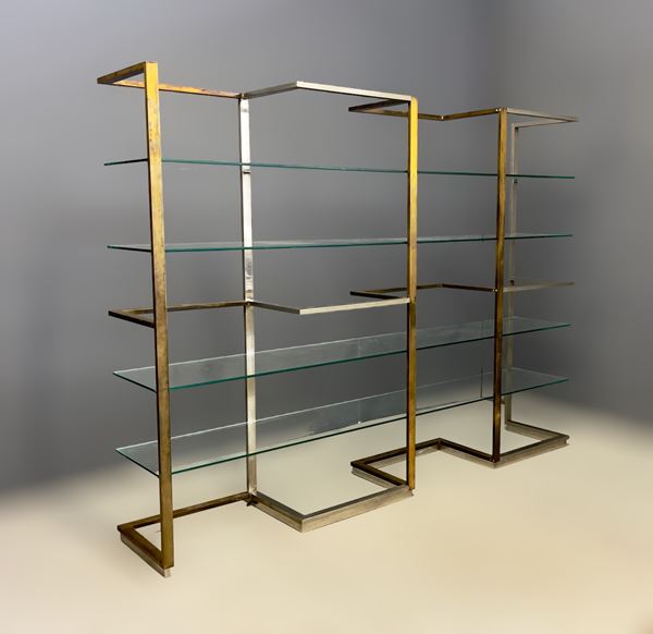Turri - Brass Bookcase by Turri