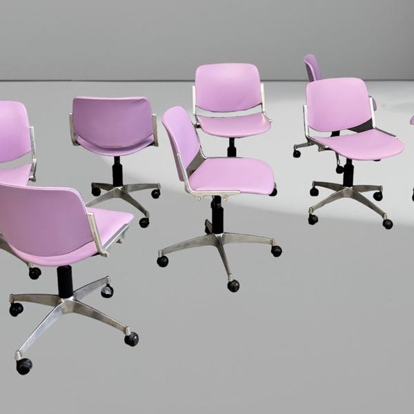 Giancarlo Piretti - Giancarlo Piretti per Anonima Castelli Eight Chairs